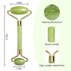 Gua Sha Stone - Facial Jade Roller Size & Texture